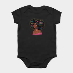 Black Girl Magic, Black Woman Baby Bodysuit